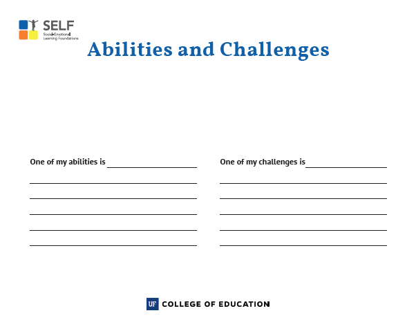Abilities and Challenges Writing Prompt